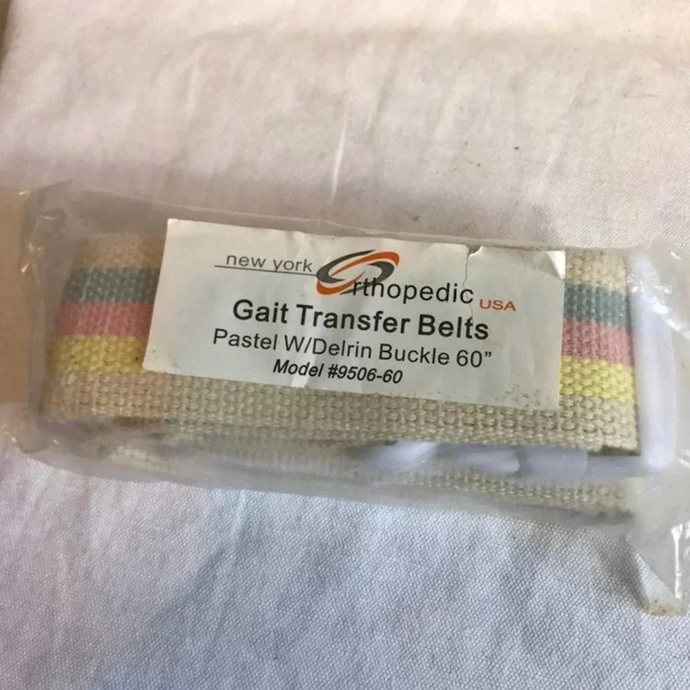 Gait Transfer Belt Pastel W/Delrin Buckle 60” Unopened
